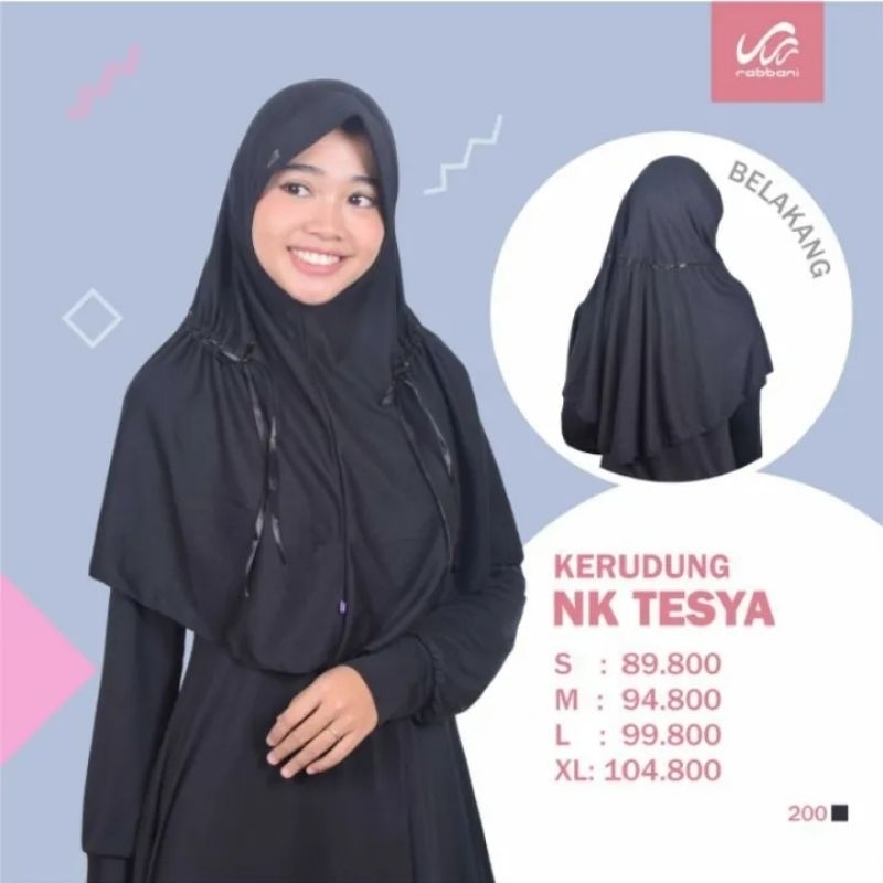 RABBANI - Krd NK TESYA original/ Jilbab/ Hijab/ Kerudung sekolah Rabbani [BEST SELLER] harga [TERMUR