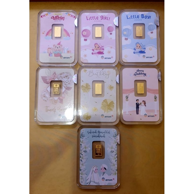 LOGAM MULIA GIFT SERIES EMASKITA ANTAM 1 GRAM WITH BULLION PROTECT