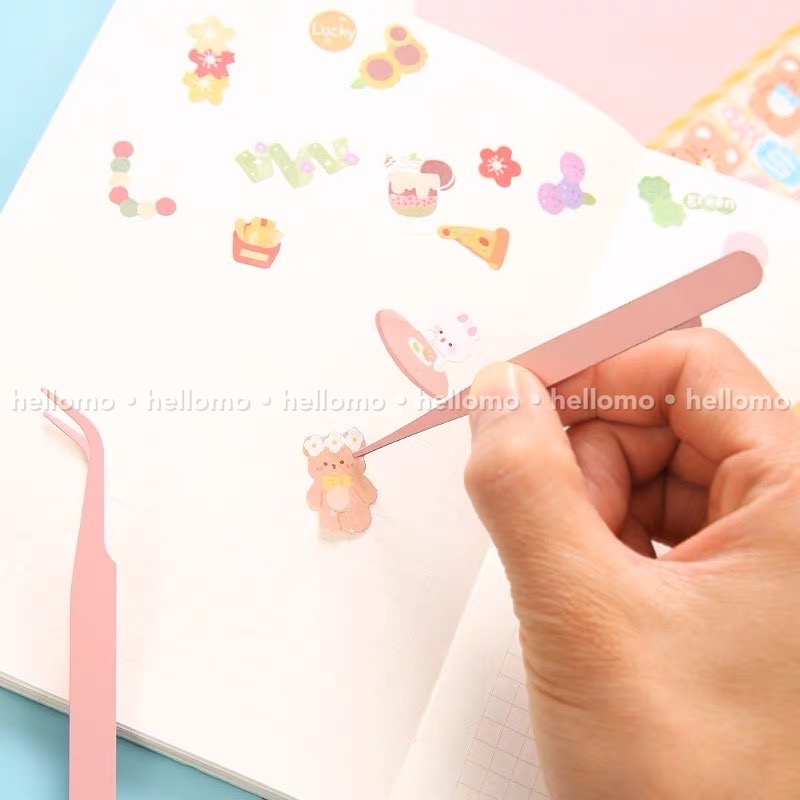 Penjepit Stiker Tweezer Jepitan Sticker Scrapbook Tools Alat Jepit