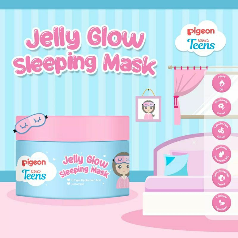 ♥Mahkota Ayu Kosmetik♥ Pigeon Teens Jelly Glow Sleeping Mask 30 g