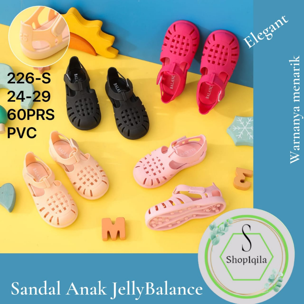 Sepatu Sandal Jelly Anak Import terbaru/ sandal anak perempuan gladiator doff