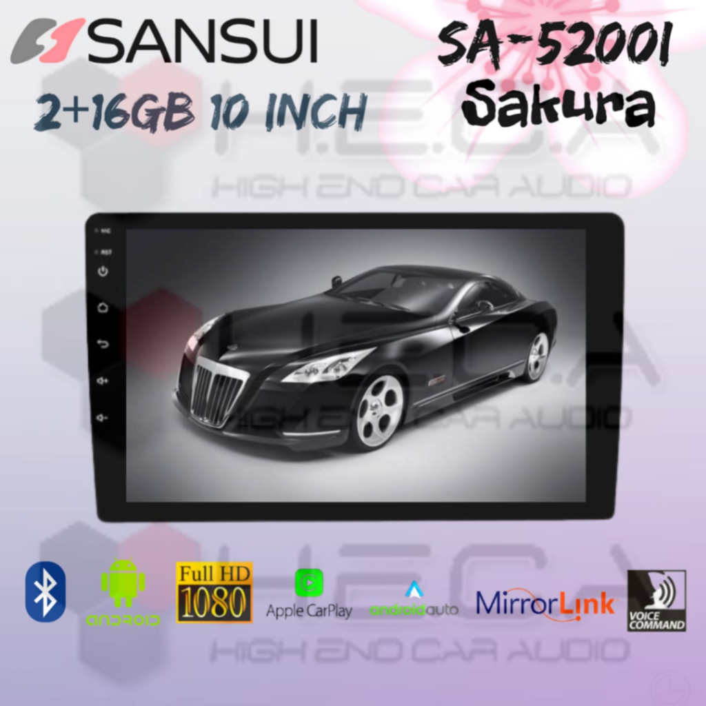 SANSUI Sakura 2/16 GB Android 10 Inch SA-5200I Head Unit Tape Mobil