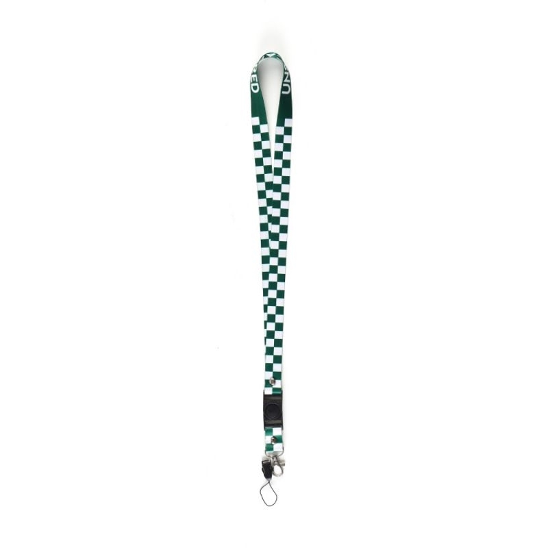 

Unscarred Tali Lanyard CHECKER GREEN WHITE / Tali Gantungan ID Card / Tali Gantungan HP / Tali Gantungan Podzz / Tali Gantungan Vape / Tali Gantungan Multifungsi