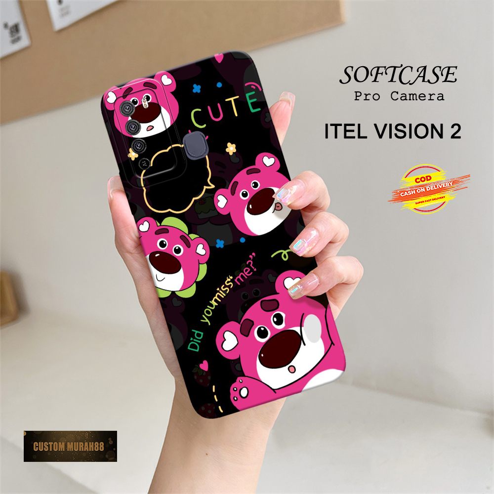 Case Itel Vision 2 Terbaru - Fashion Case Kartun - Casing Hp Itel Vision 2 - Soft Case Hp Itel Visio