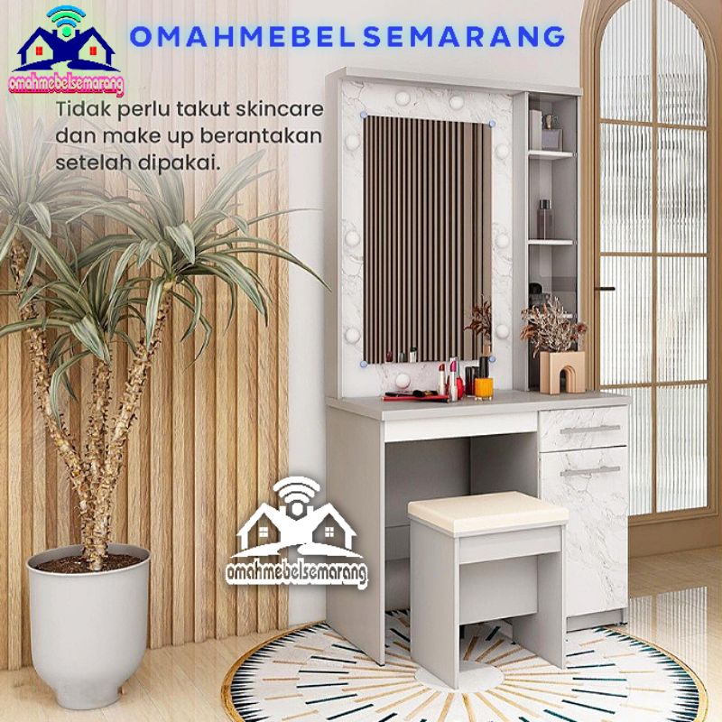 Meja Rias Tolet lampu LED OLYMPIC POLO Dressing table Minimalis Modern