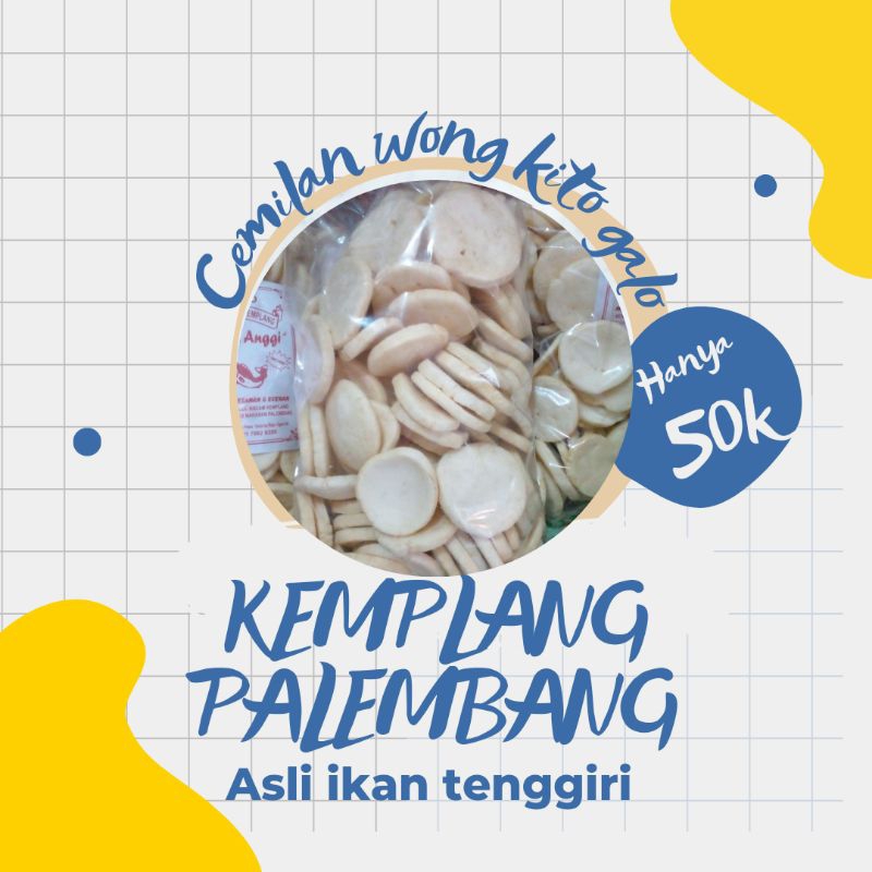 

Kemplang kerupuk Palembang asli ikan tenggiri berat 250gr 1 bungkus