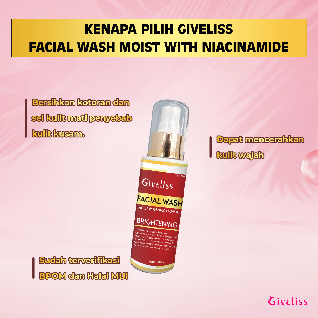 GIVELISS Moist With Niacinamide Facial Wash