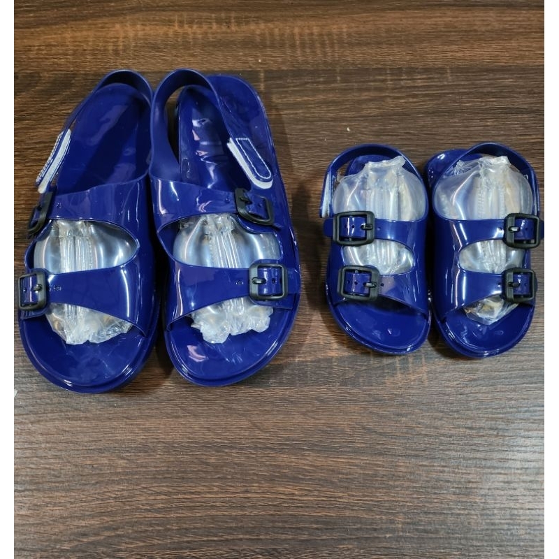 Jelly velcro dewasa/sandal wanita import/jelly shoes couple moms and kids