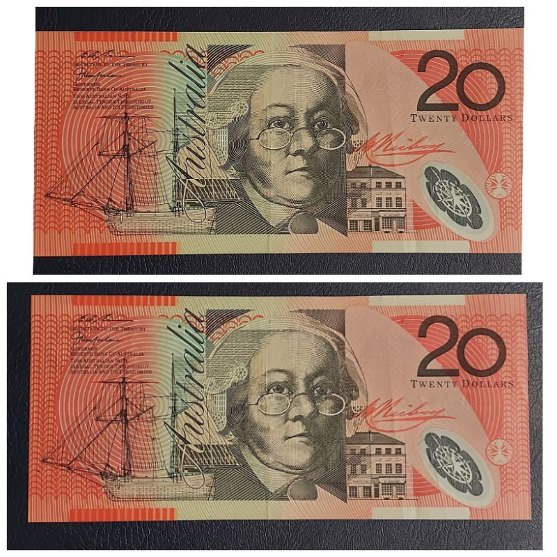 Uang Negara Australia 20 Dollar Polymer tahun 2019 Kondisi AUNC MULUS Bagus Dijamin Original 100%