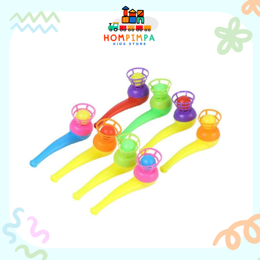 BOLA PIPA TIUP/ pipe blow ball/ Mainan Peluit Pipa Bola Terapi Wicara/ mainan bola tiup pipa/ mainan