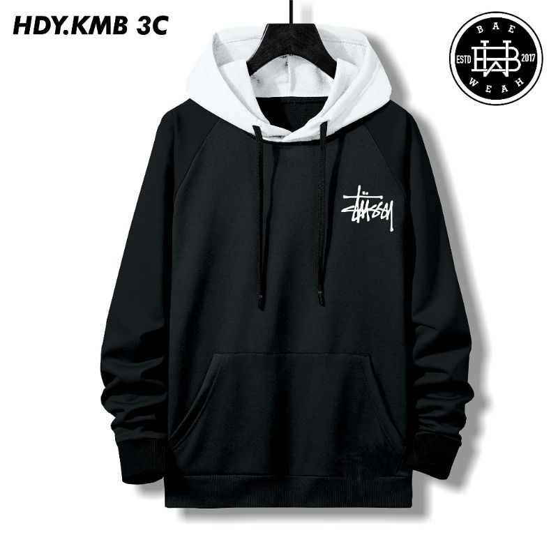TERMURAH  COD Jaket Sweater Hoodie Pria Distro Stussy Big Size Jumbo S - XXXXXL