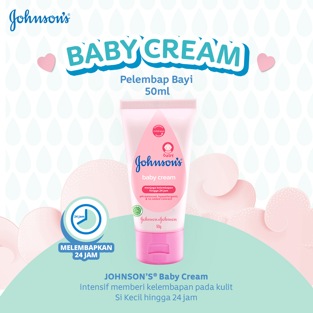 ❤ZJ❤ JOHNSON's Baby CREAM 50gr 100gr | Krim Bayi Johnson's 50gr 100gr