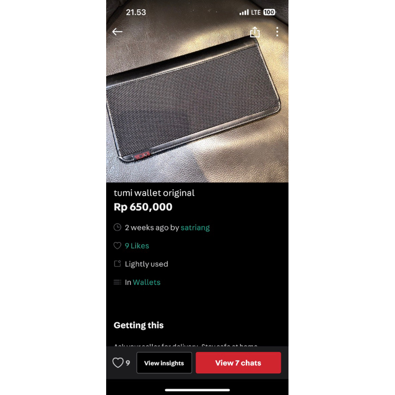 tumi wallet original