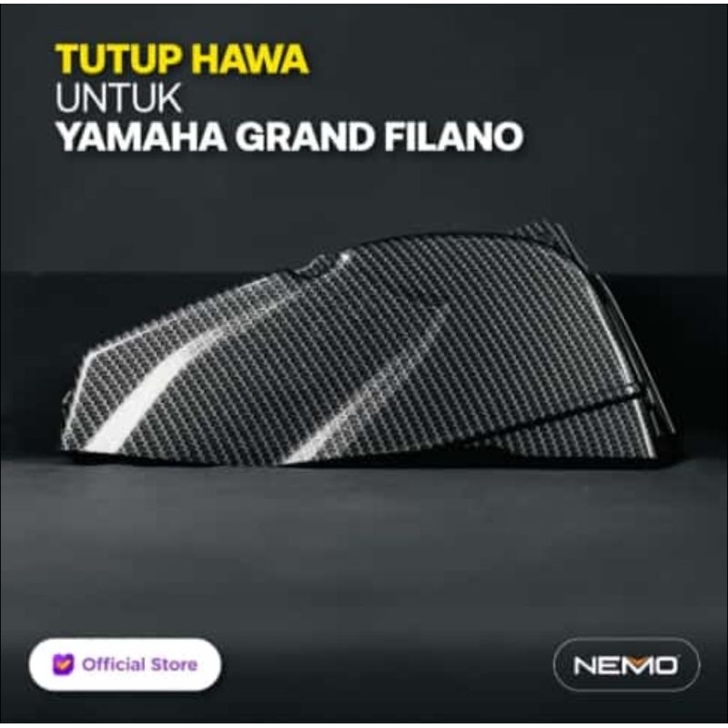 Cover tutup hawa Filano Motif Carbon Pelindung cover hawa Filano Nemo