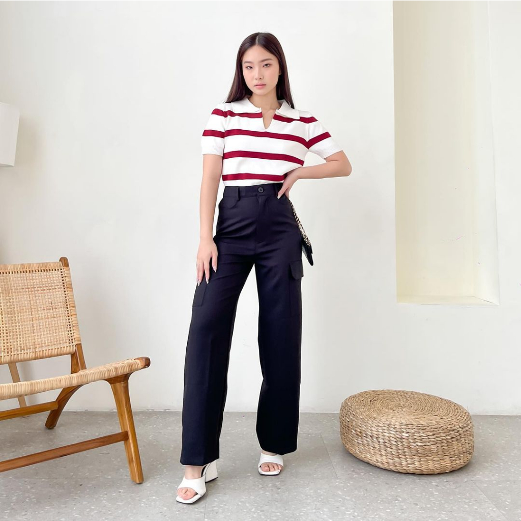 OPALINE CARGO PANTS PREMIUM KOREA WITH HIGH QUALITY - CELANA PANJANG CARGO WANITA PREMIUM - KADO / HADIAH ULTAH CEWEK