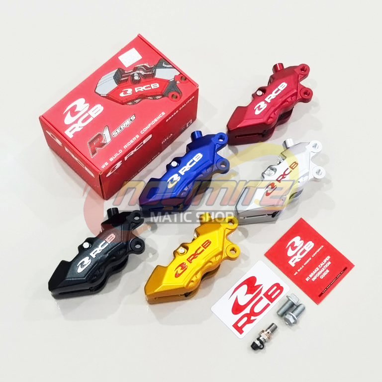 Kaliper RCB Racing Boy R1 Series 4 Piston Kanan NMAX XMAX Aerox 155 Lexi