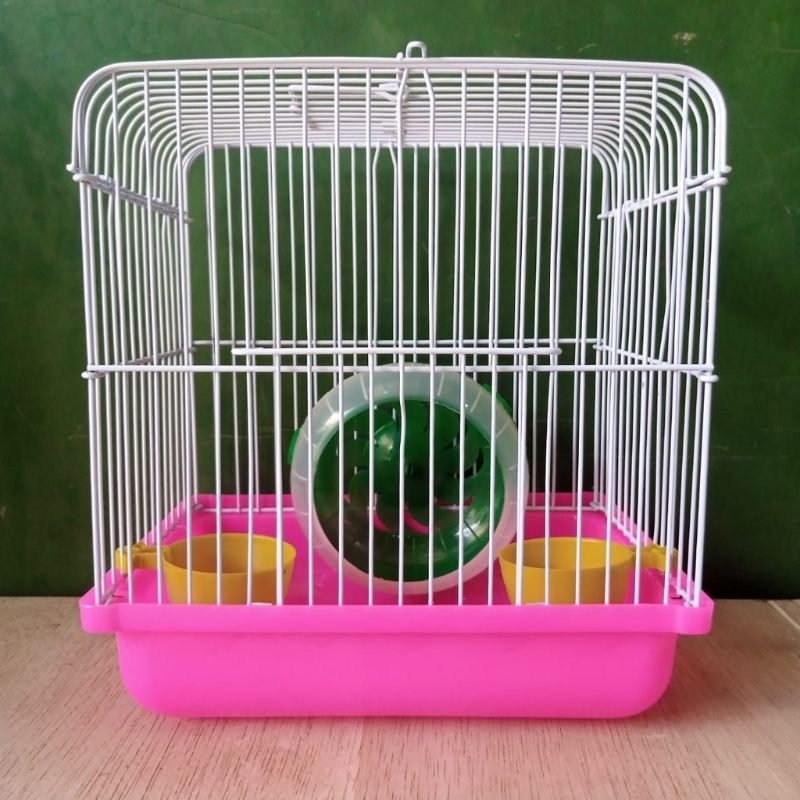 GPSS- Kandang Hamster Landak Mini Kualitas Premium Besi Tebal 20x15x24 Rumah Hamster Kandang Sugar Glider Kandang Kucing Kandang Burung Sugar Glider Kelinci