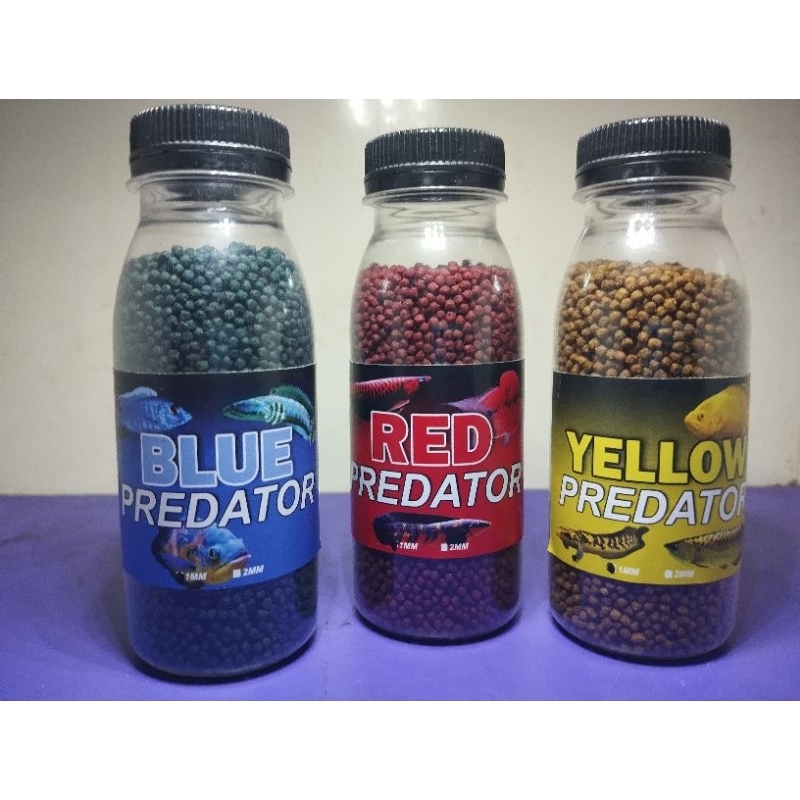 PELET PREMIUM IKAN CHANA / PREDATOR PLUS CAROPHYLL DAN SPIRULINA MEMEPERKUAT PIGMEN WARNA MERAH/KUNI