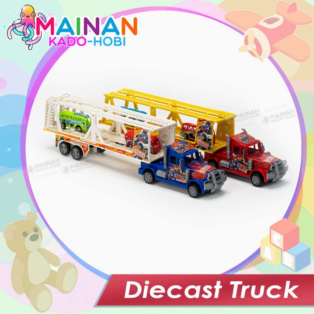 HADIAH ULANG TAHUN MAINAN ANAK MINIATUR DIECAST TRUK TRANSFORMER BUS MIKA