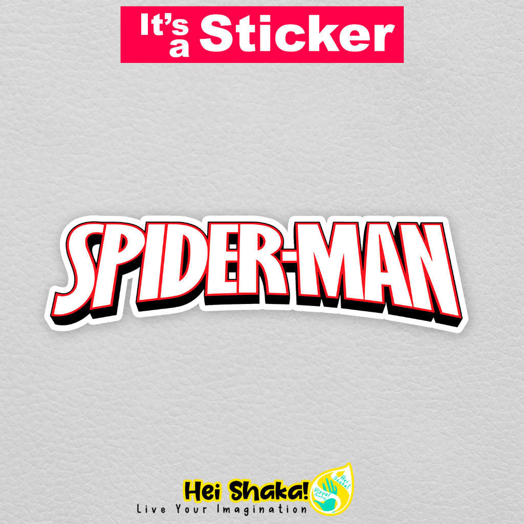 

Stiker Spiderman Logo Sticker Super Hero Vinyl Anti Air