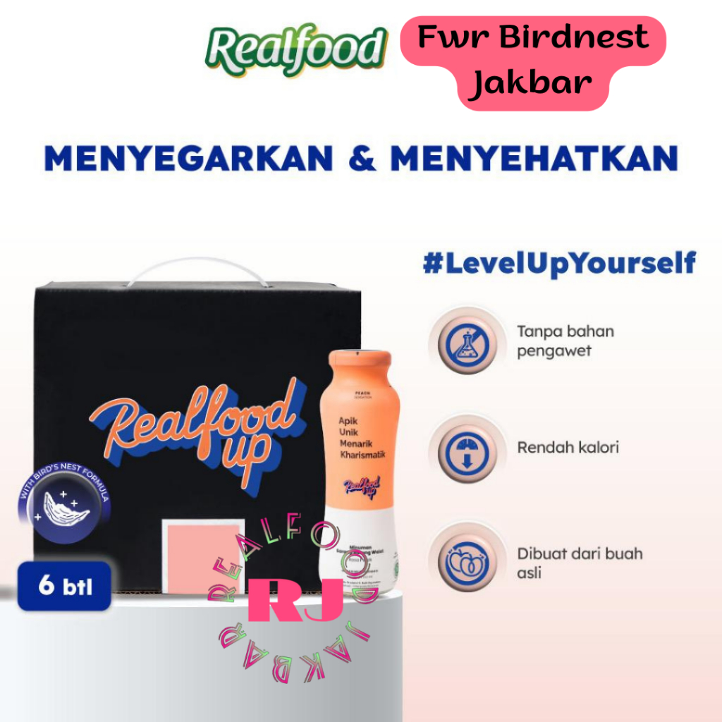 

Realfood Up Peach 6 Botol