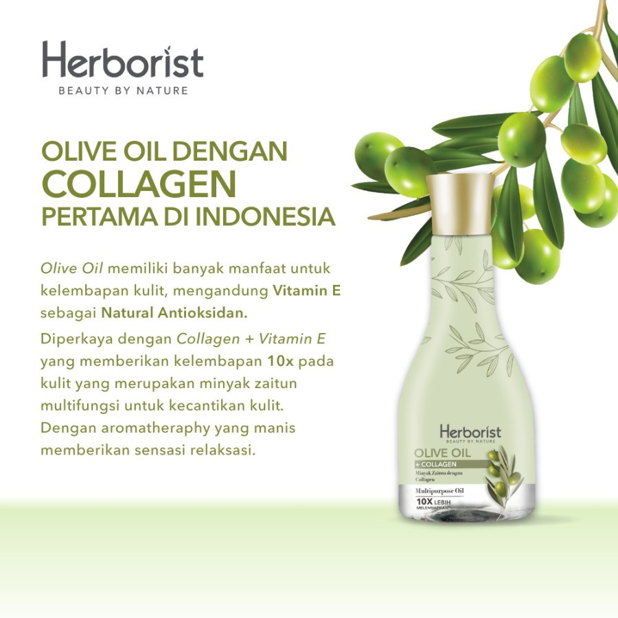 HERBORIST Olive Oil Collagen / Minyak Zaitun 75ml - 150ml