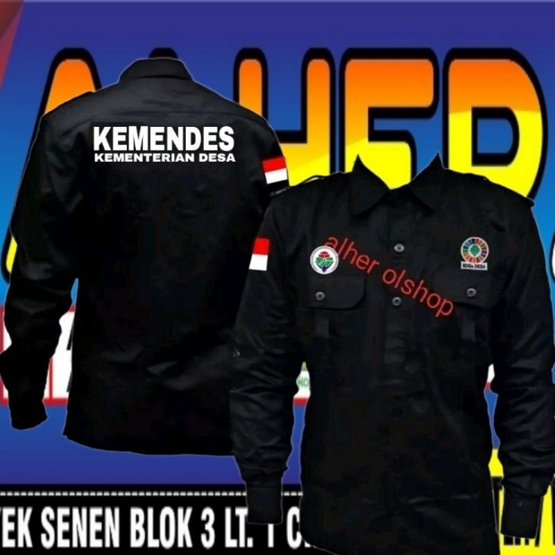 panjang kemeja kemendes baju kemendes pakaian dinas kemendes seragam Kemendes baju kerja kementerian
