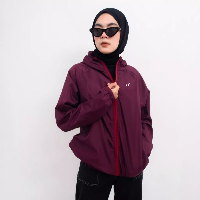 Jaket big size wanita olahraga running Outdoor