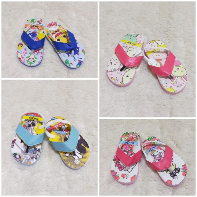 Sandal Jepit Anak Laki-laki Perempuan Sandal Jepit Balita Lucu untuk Umur 1-2thn