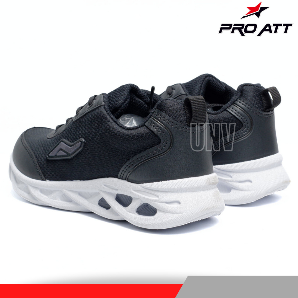 Sepatu Sekolah Pro ATT CIA 150 Tali Hitam Putih Casual Sneakers Anak Perempuan Laki SD SMP