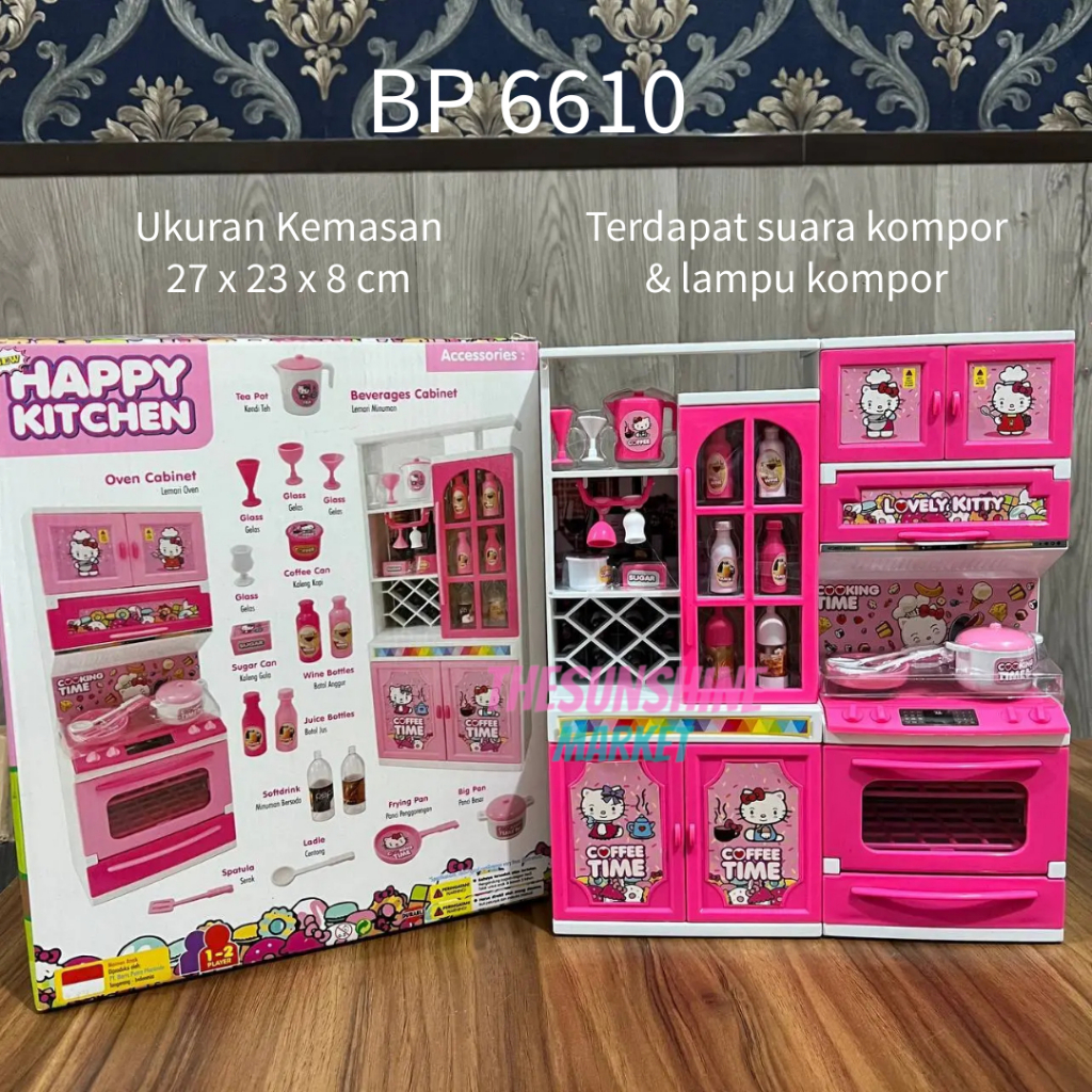 MAINAN ANAK PEREMPUAN LEMARI KITCHEN SET/MAINAN DAPUR LEMARI ANAK 6640