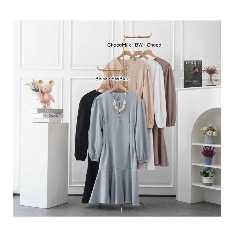 Andita Tunik / Tunik Dobbu Crinkle / Tunik Polos / Tunik Crinkle