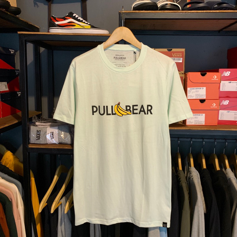 [ RESMI STORE ] PULL&amp;BEAR BASIC LOGO TEE ORIGINAL