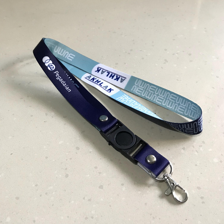 

TALI BUMN PEGADAIAN AKHLAK READY STOK SATUAN LANYARD ID CARD
