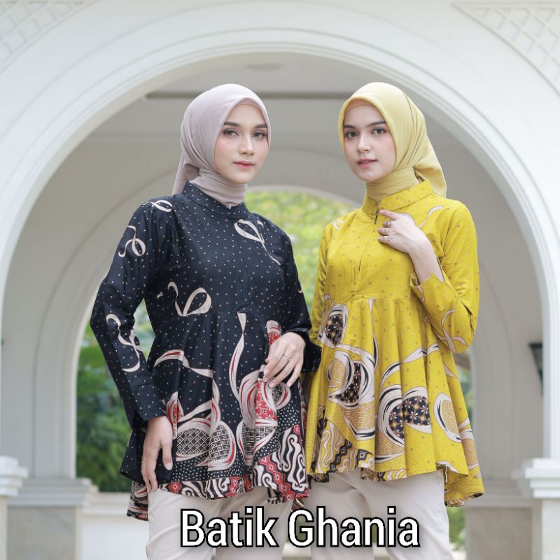 Batik couple Baju batik wanita resleting depan blouse batik by batik ghania