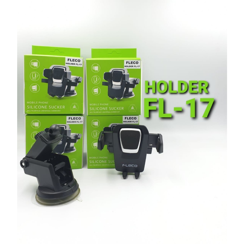 HOLDER MOBIL FLECO FL17 ORIGINAL BISA DI DASBORD DAN KACA UNIVERSAL