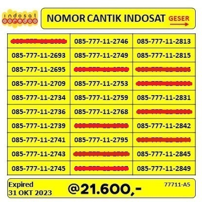 NOMOR CANTIK INDOSAT BAGUS