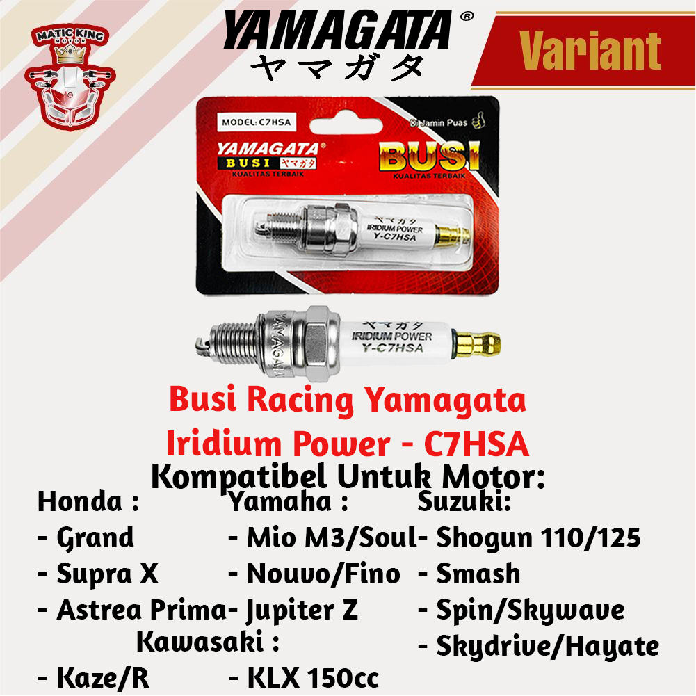 Busi Spark Racing Yamaha Nmax Aerox Lexi Xeon RC Vixion Jupiter MX King R15 125/135/155 CPR9EA Yamagata