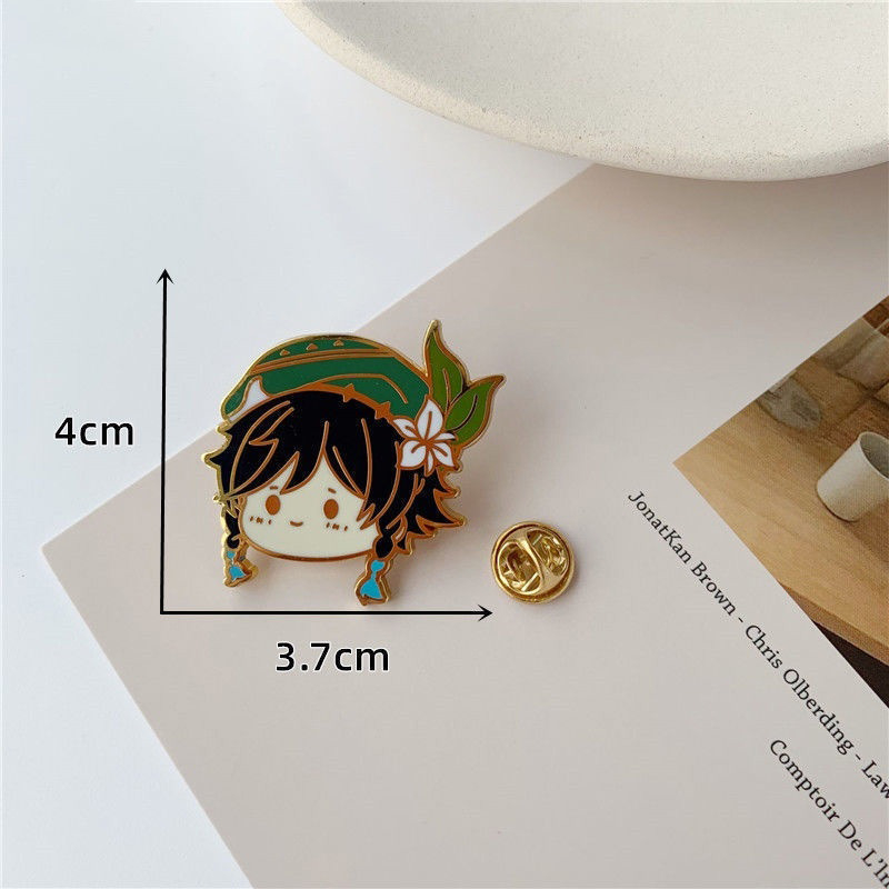 GI012 – Brooch Bros Pin Enamel Character Karakter Genshin Impact