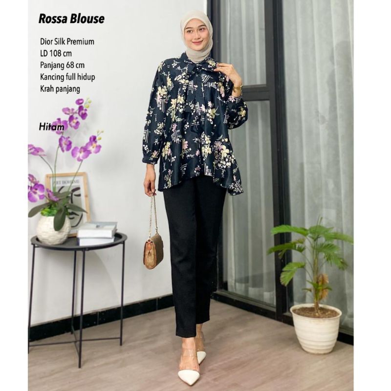 Blouse Silk Premium - Rossa Blouse //JF755