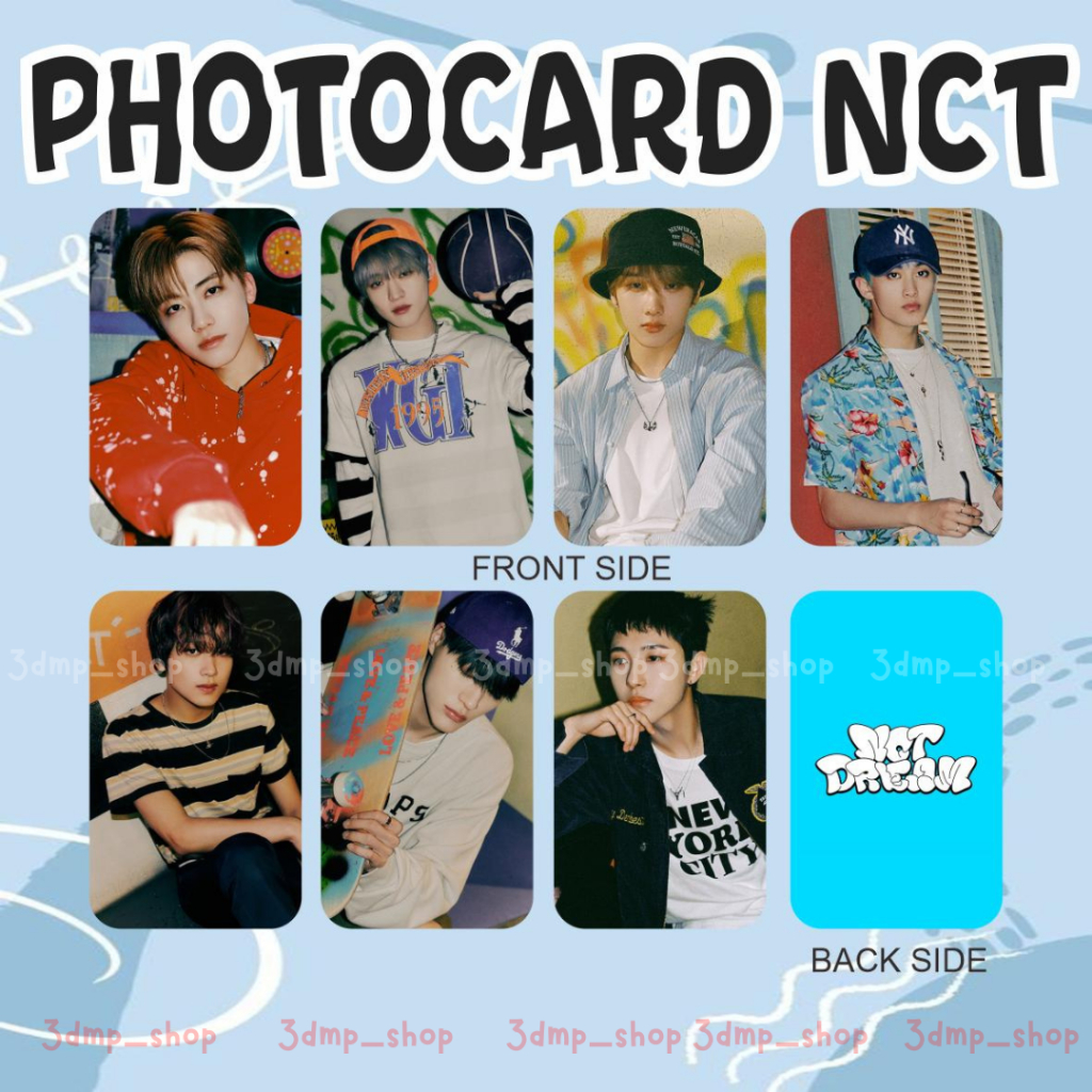 [7pc - 2sisi] Photocard nct dream hello future jaemin haechan jeno jisung mark renjun chenle bolak balik 2 dua sisi photo lomo card