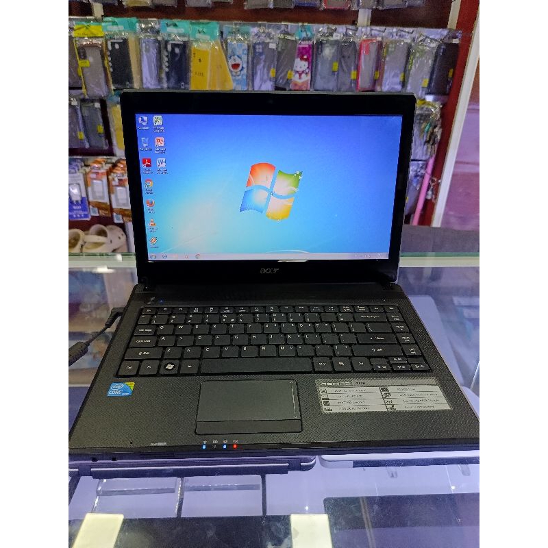 laptop Acer 4738 core i3 ram 2 GB HDD 500gb normal