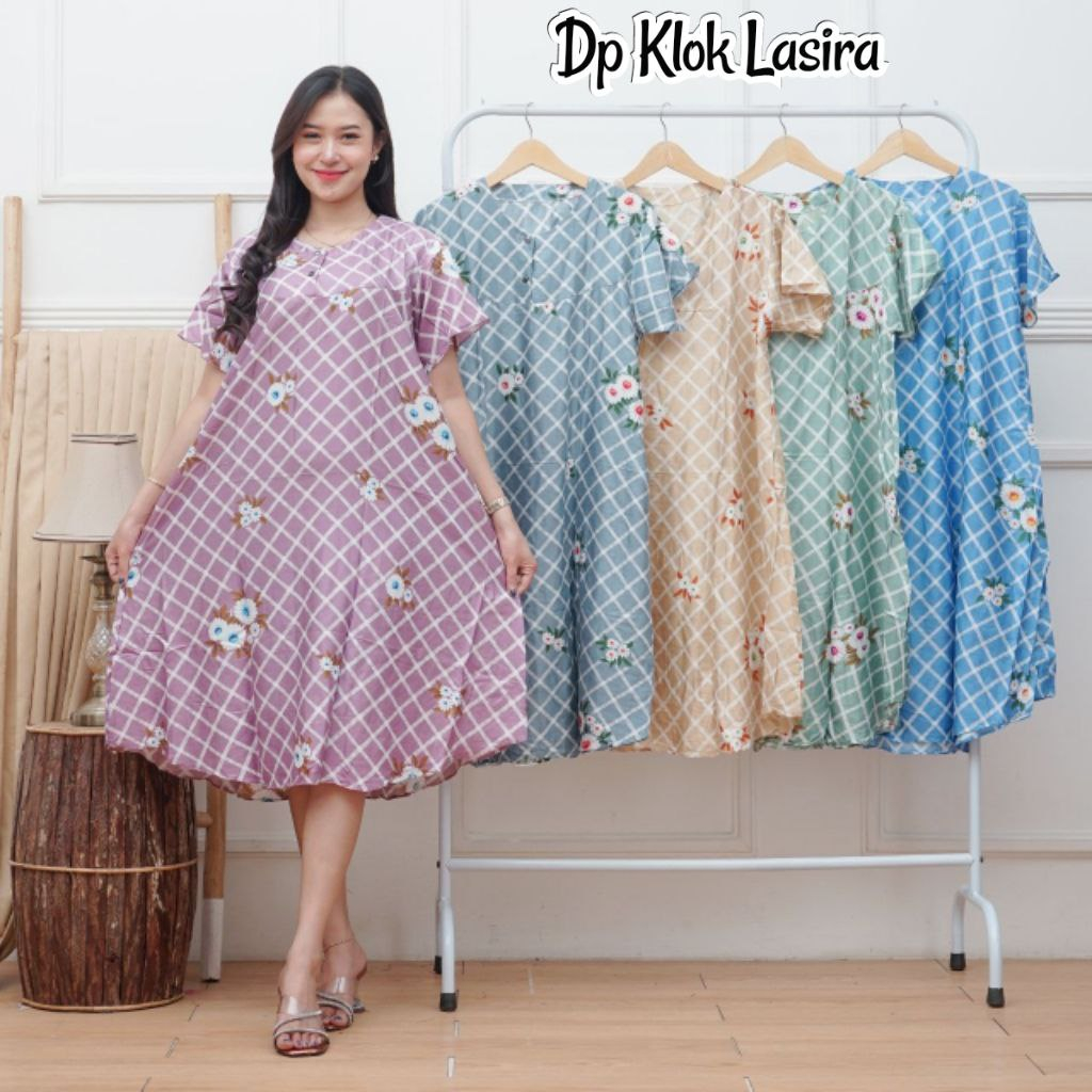 DASTER PAYUNG LD 110 SOFT KANCING DEPAN ( BUSUI FRIENDLY ) BEBAS PILIH WARNA PILIH MOTIF BERAGAM kekinian busui daster ibu bumil baju daster batik wanita daster bali rayon premium lengan pendek murah Populer