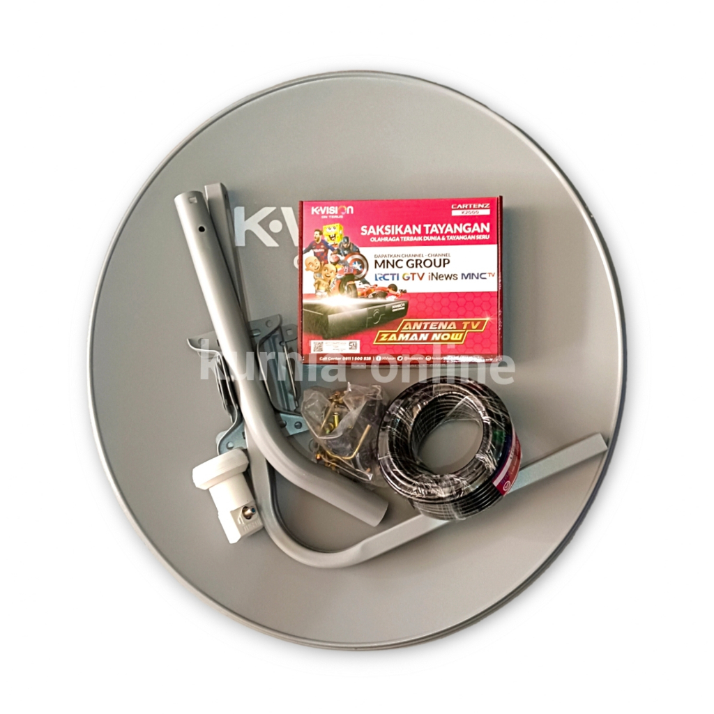 Parabola mini kvision odu 60cm paket receiver kvision C2000 K2000