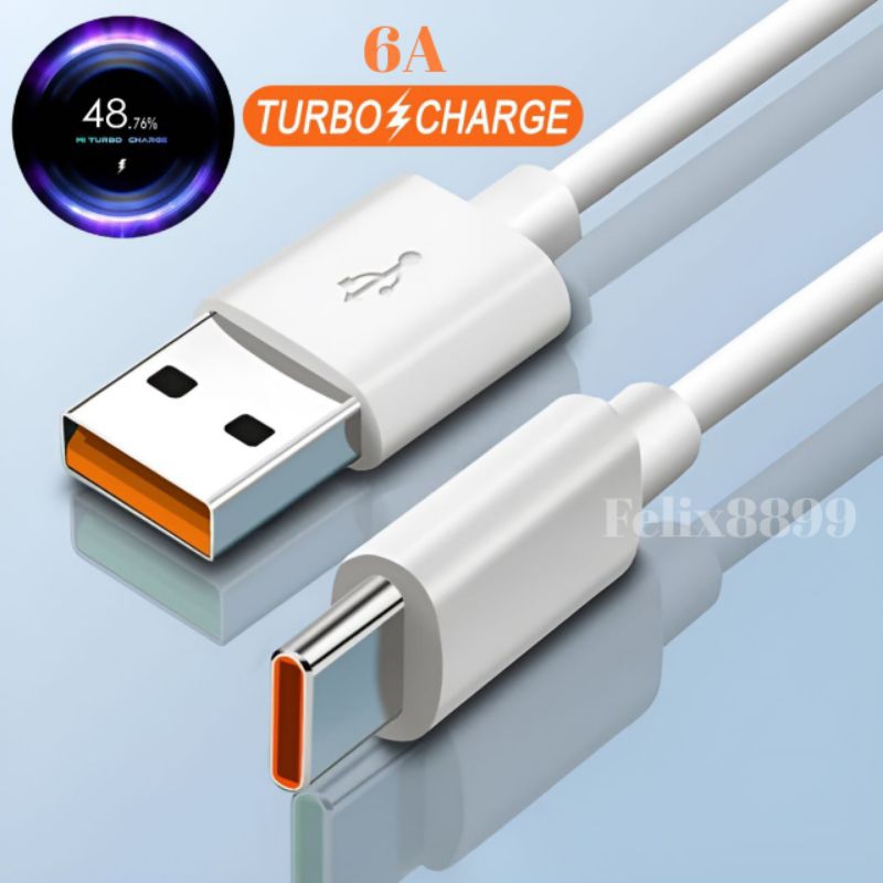 Kabel Data Charger Xiaomi Turbo Charge 5A 6A 33W 55W 65W 67W 120W USB Type C