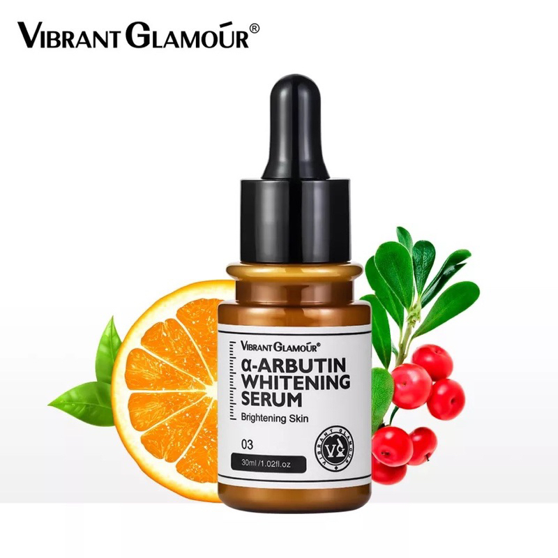 Vibrant Glamour Alpha Arbutin Whitening Serum Brightening Skin 30ml [NEW FORMULA]