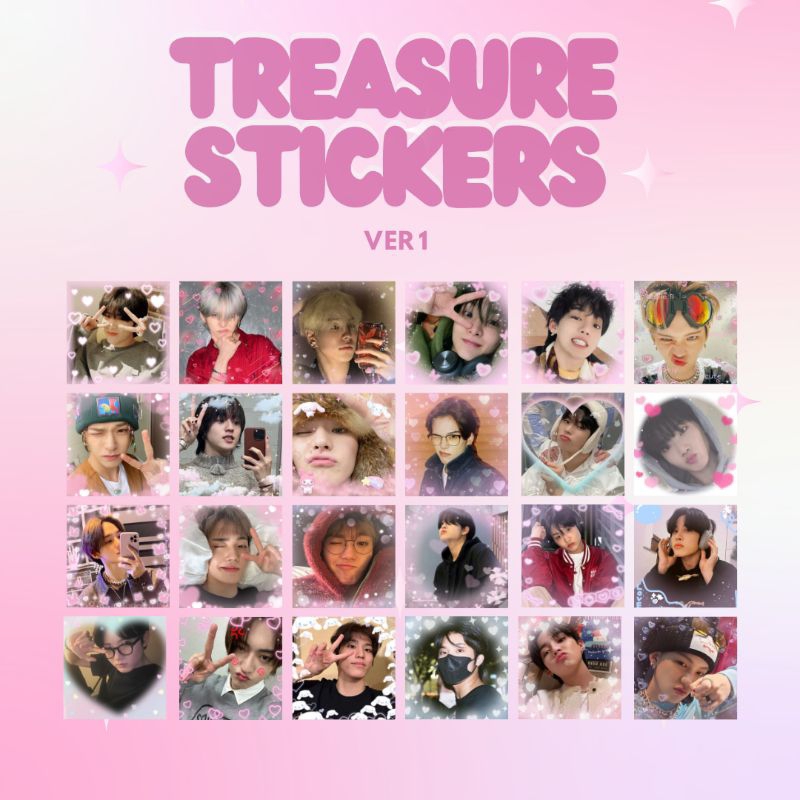 

[90 PCS] TREASURE LOVE MAIL STICKER FREBIESS STICKER DECO KPOP