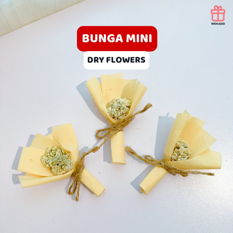 𝐖𝐄𝐊𝐀𝐃𝐎 - Bunga Buket Mini | Bunga Kering