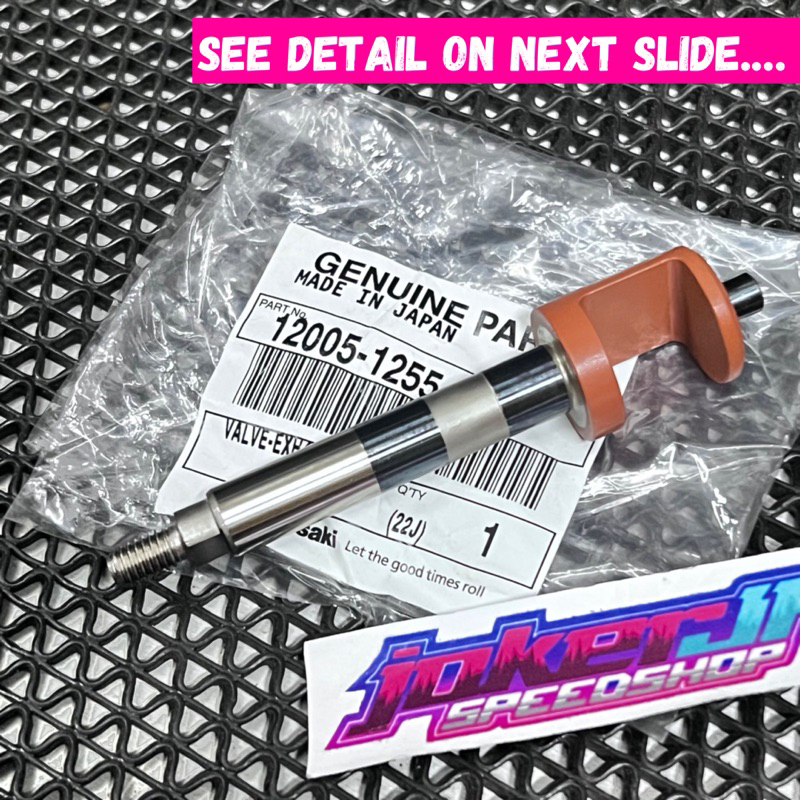 VALVE EXHAUST SUPER KIPS NINJA R SS RR BATANG SUPERKIPS AS SUPER KIPS MEKANISME KIPS NINJA 150 R SS 