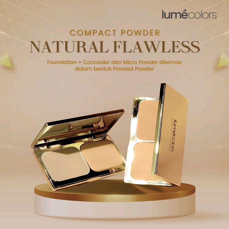 Lumecolors Compact Powder Bedak Padat Viral Anti Crack